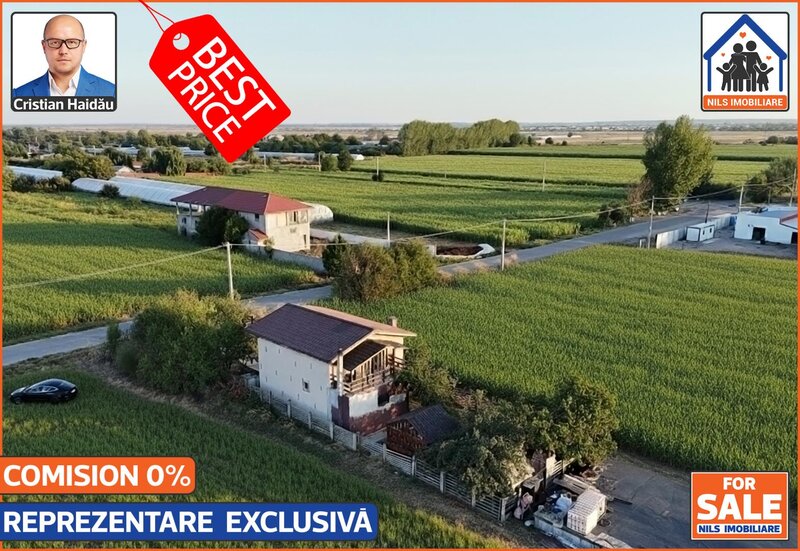 Vidra, Dobreni IF, casa 3 camere, 2 bai, 2 balcoane, teren 400 mp.